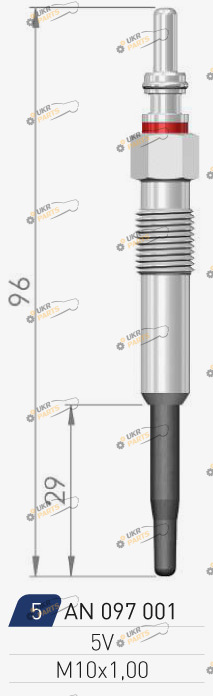 Свеча накаливания A-N PARTS 097 001